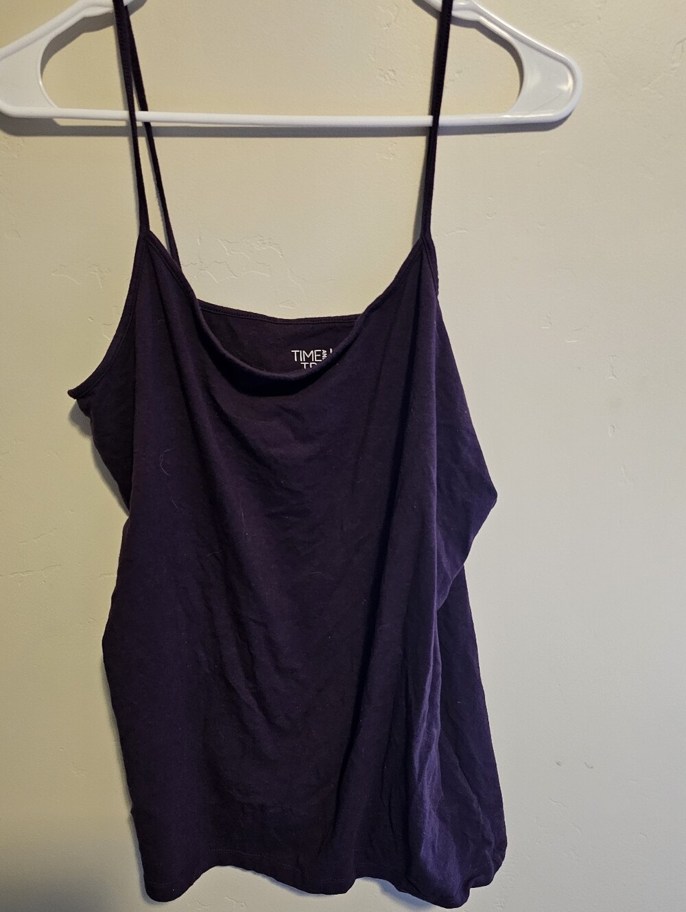 Time and Tru Deep Purple Spaghetti Strap Camisole